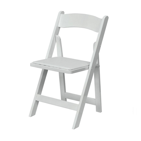 Americana White Folding Chair 