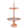 Rose gold two tier cake stand