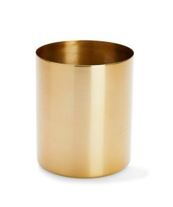 Gold brass vase