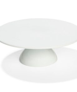 white cake stand