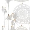 White feather and crochet dream catcher