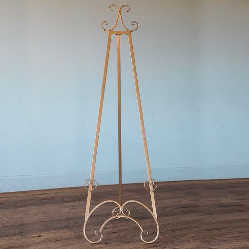 French style gold metal easel