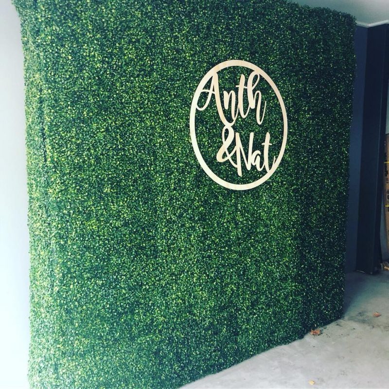 GREEN WALL BACKDROP Styled Event Hire
