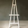 White wooden easel