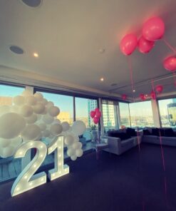 21 lights and balloons package