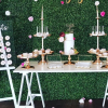 Cake stand display on table