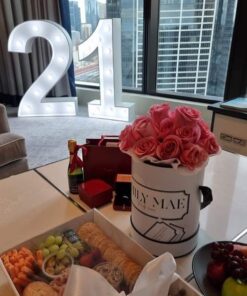 ndoor 21 light up number hire party decoration Melbourne