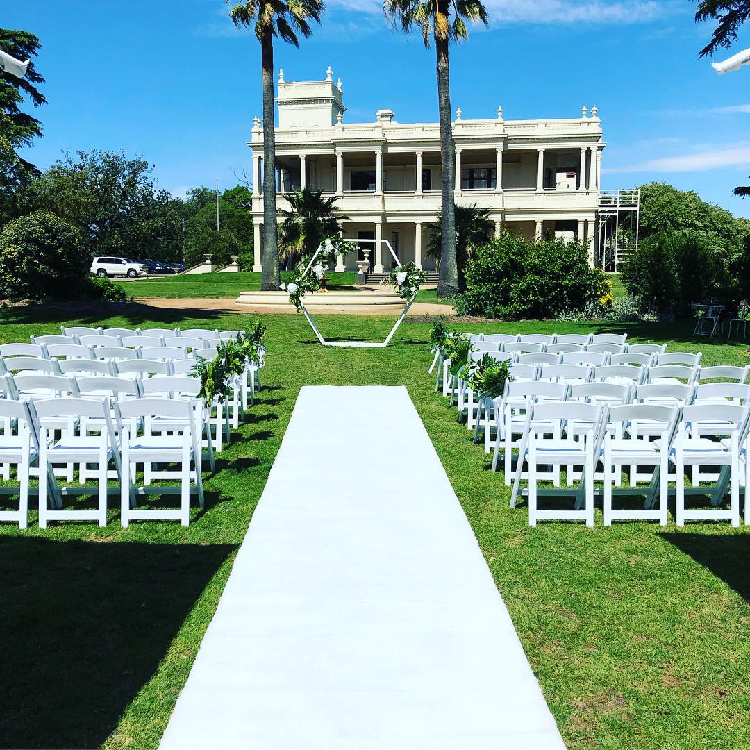 White Carpet Aisle Runner For Stylish Weddings In Melbourne Styled   Styling Picture 2 