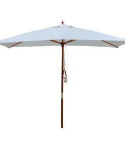 white beige market umbrellas 2 x 3 meter rectangular canopy