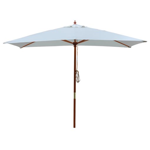 white beige market umbrellas 2 x 3 meter rectangular canopy