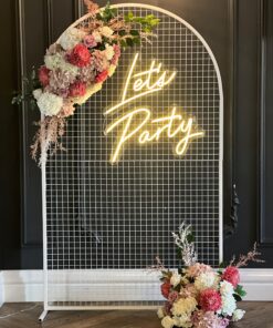 Party Stylist Melbourne's Let's party birthday backdrop