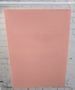 600mm x 800mm rectangular blush pink acrylic signage board.