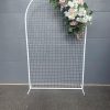 White Mesh Arch with Floral garlands